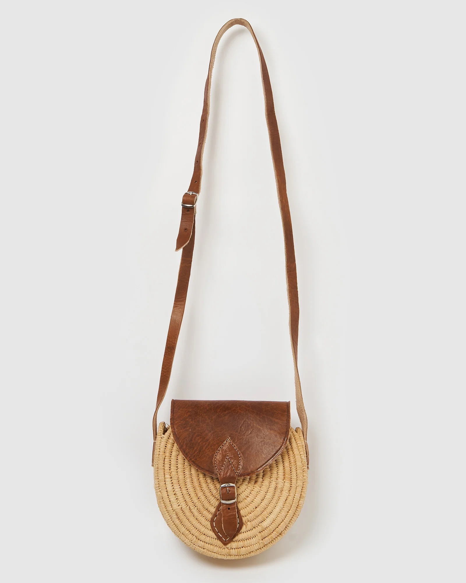 raffia bags with leather straps